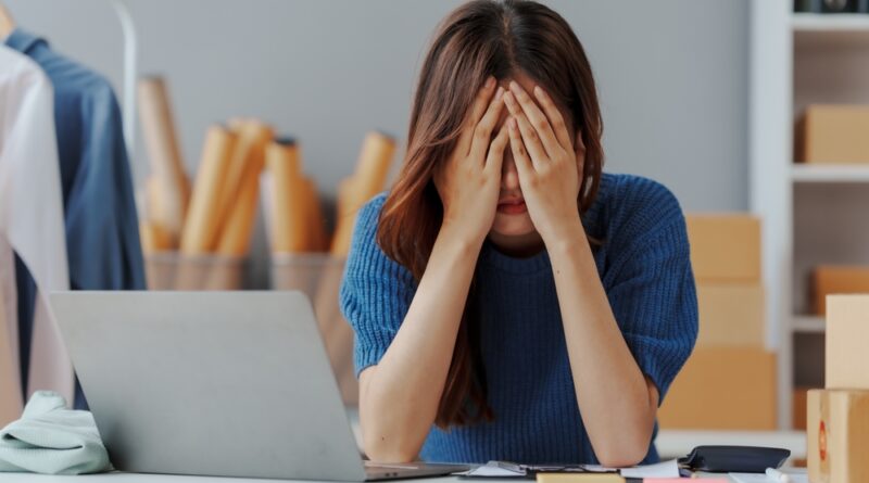 frau mit depressionen